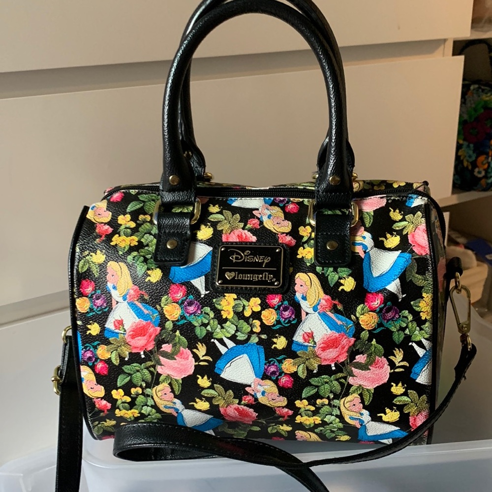 Loungefly Alice in Wonderland satchel purse bag - gently used